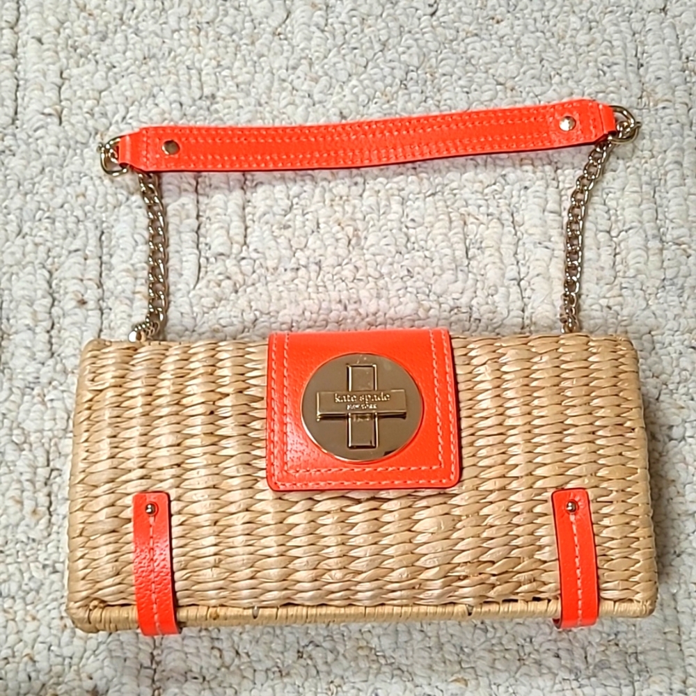 Kate Spade Rattan Clutch